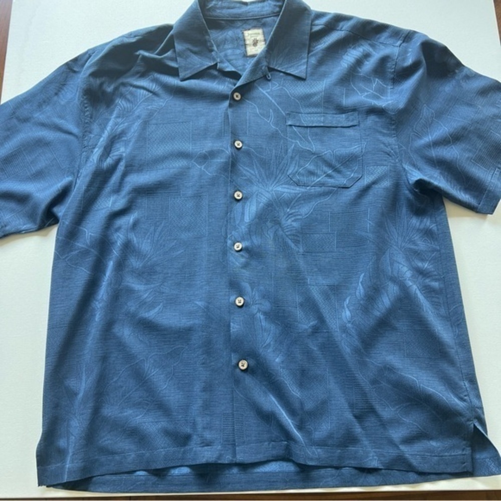 EUC Jamaica Jaxx Polo Shirt Mens 2XL Blue Textured Short Sleeve Casual (A4)